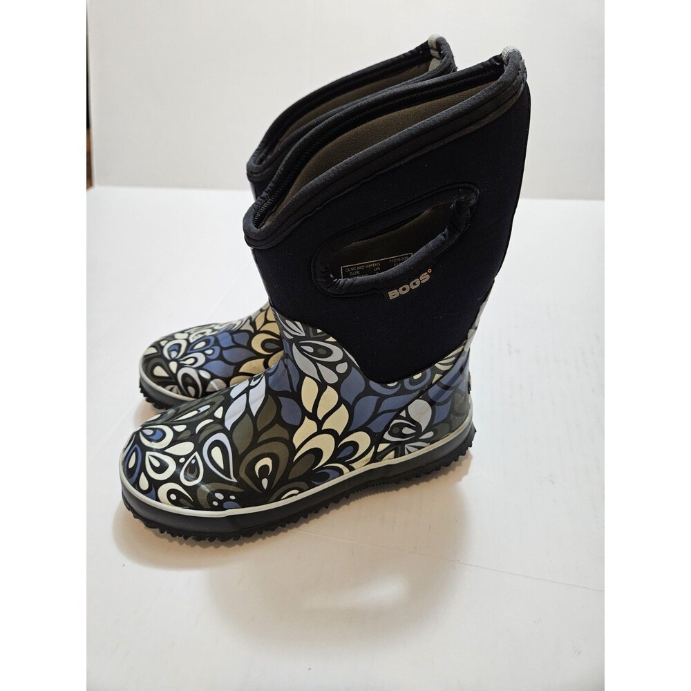BOGS US 6 EU 37 Women Classic Mid Vintage Floral Waterproof Neoprene Rain Boots